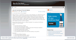 Desktop Screenshot of howdouknow.wordpress.com