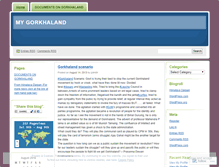 Tablet Screenshot of mygorkhaland.wordpress.com