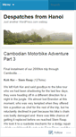Mobile Screenshot of despatchesfromhanoi.wordpress.com