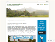 Tablet Screenshot of despatchesfromhanoi.wordpress.com