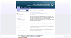 Desktop Screenshot of onlinejournalismsymposium.wordpress.com