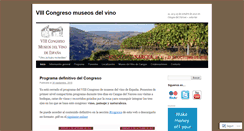Desktop Screenshot of congresomuseosdelvino.wordpress.com