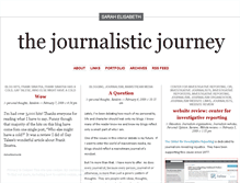 Tablet Screenshot of journalisticjourney.wordpress.com