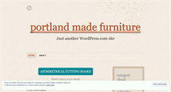 Desktop Screenshot of portlandmadefurniture.wordpress.com