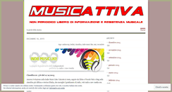 Desktop Screenshot of musicattiva.wordpress.com