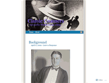 Tablet Screenshot of classiccrooners.wordpress.com