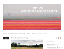 Tablet Screenshot of klaskedejong.wordpress.com