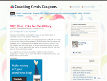 Tablet Screenshot of countingcentscoupons.wordpress.com