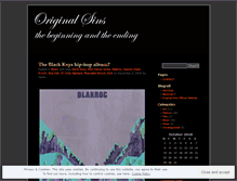 Tablet Screenshot of originalsins.wordpress.com