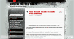 Desktop Screenshot of kurdishfreedommarch.wordpress.com