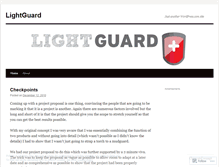Tablet Screenshot of lightguardproject.wordpress.com