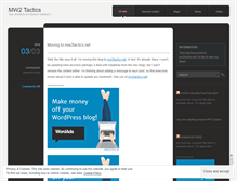 Tablet Screenshot of mw2tactics.wordpress.com