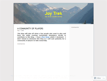 Tablet Screenshot of joytrek.wordpress.com