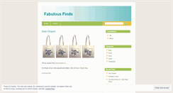 Desktop Screenshot of fabulousfinds.wordpress.com