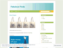 Tablet Screenshot of fabulousfinds.wordpress.com