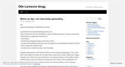 Desktop Screenshot of larssonolle.wordpress.com