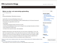 Tablet Screenshot of larssonolle.wordpress.com