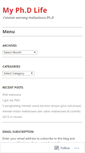 Mobile Screenshot of chrisphdlife.wordpress.com