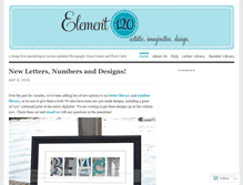 Tablet Screenshot of element120designs.wordpress.com