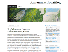 Tablet Screenshot of annafant.wordpress.com