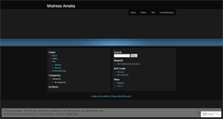 Desktop Screenshot of mistressamelia.wordpress.com