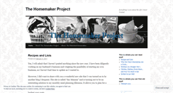 Desktop Screenshot of homemakerproject.wordpress.com