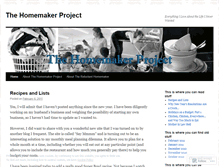 Tablet Screenshot of homemakerproject.wordpress.com