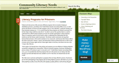 Desktop Screenshot of communityliteracyneeds.wordpress.com