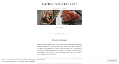 Desktop Screenshot of eatingvegetables.wordpress.com