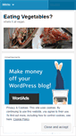 Mobile Screenshot of eatingvegetables.wordpress.com