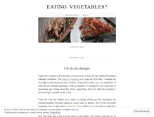 Tablet Screenshot of eatingvegetables.wordpress.com