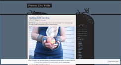 Desktop Screenshot of flowercityknits.wordpress.com