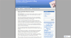 Desktop Screenshot of clotheswithcharacterz.wordpress.com