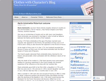 Tablet Screenshot of clotheswithcharacterz.wordpress.com