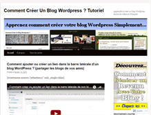 Tablet Screenshot of commentcreerunblog.wordpress.com