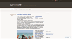 Desktop Screenshot of cyprusmobility.wordpress.com