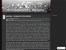 Tablet Screenshot of checktheworld.wordpress.com