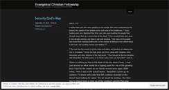 Desktop Screenshot of evangelicalchristianfellowship.wordpress.com