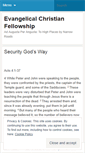 Mobile Screenshot of evangelicalchristianfellowship.wordpress.com