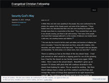 Tablet Screenshot of evangelicalchristianfellowship.wordpress.com