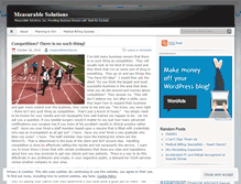 Tablet Screenshot of measurablesolutions.wordpress.com