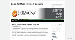 Desktop Screenshot of biomagnaciencia.wordpress.com