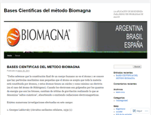 Tablet Screenshot of biomagnaciencia.wordpress.com