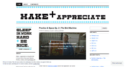 Desktop Screenshot of makeandappreciate.wordpress.com