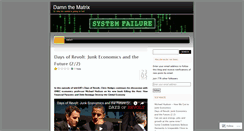 Desktop Screenshot of damnthematrix.wordpress.com