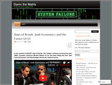 Tablet Screenshot of damnthematrix.wordpress.com