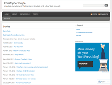 Tablet Screenshot of christophergdoyle.wordpress.com