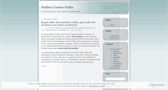 Desktop Screenshot of onlinecasinoitaly.wordpress.com