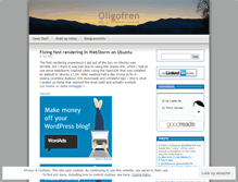 Tablet Screenshot of oligofren.wordpress.com