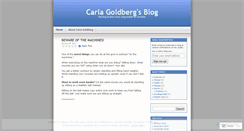 Desktop Screenshot of carlagoldberg.wordpress.com